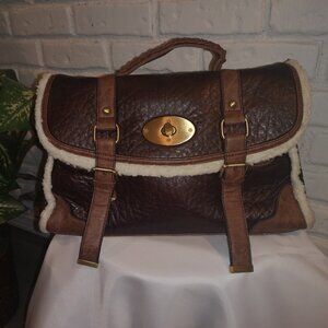 Locale Ladies Brown Carry Handle or Cross Body Handbag